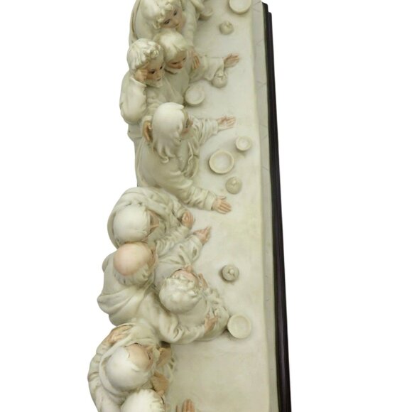 GIUSEPPE ARMANI Last Supper Sculpture Florence Italy 1983 Italy Vintage 23" Rare - Picture 5 of 14